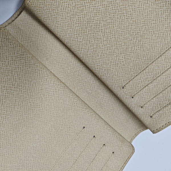 ALEXANDRA Damier Azur Coated Canvas White Wallet