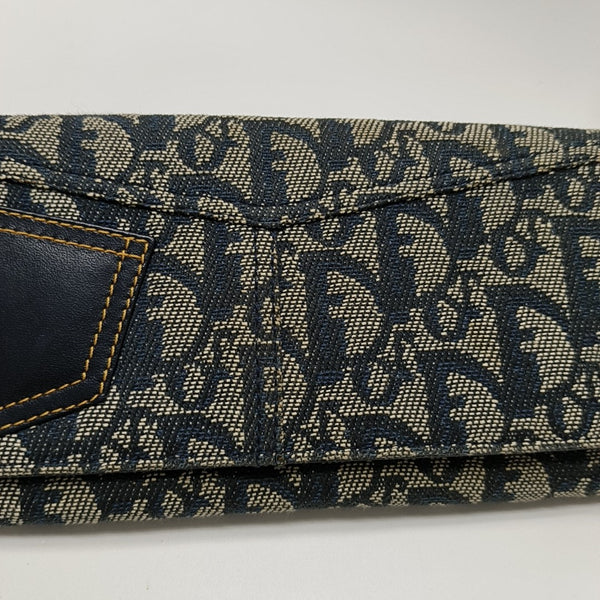 Oblique Canvas Wallet Blue