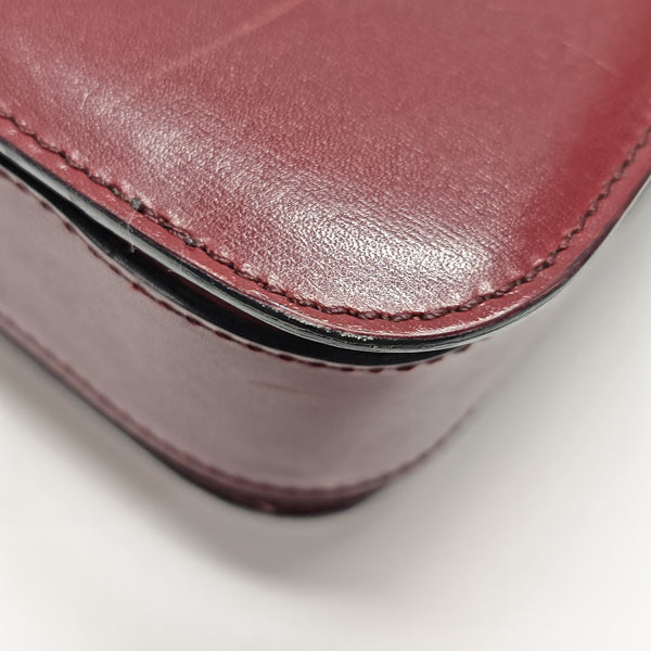 Calfskin Shoulder Bag Red