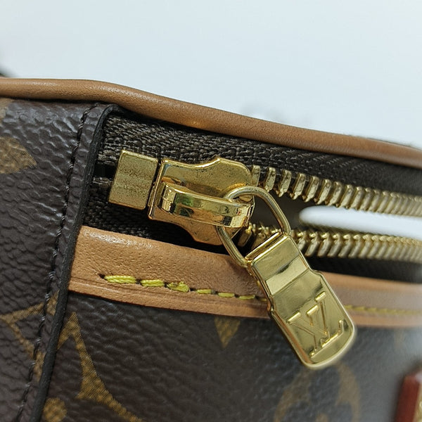 BOITE CHAPEAU Mini Monogram Coated Canvas Brown
