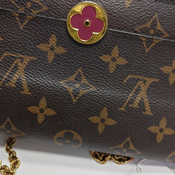 FLORE Monogram Coated Canvas Brown