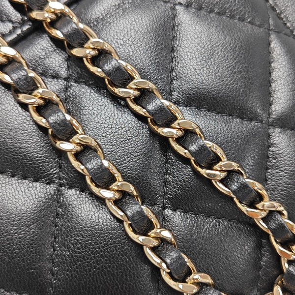 VANITY CASE Small Quilted Lambskin Black