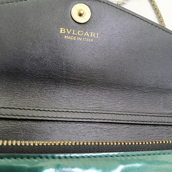 SERPENTI FOREVER Patent Leather Green