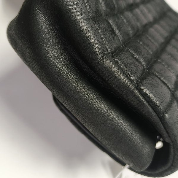 Quilted Calfskin Shoulder Bag Black