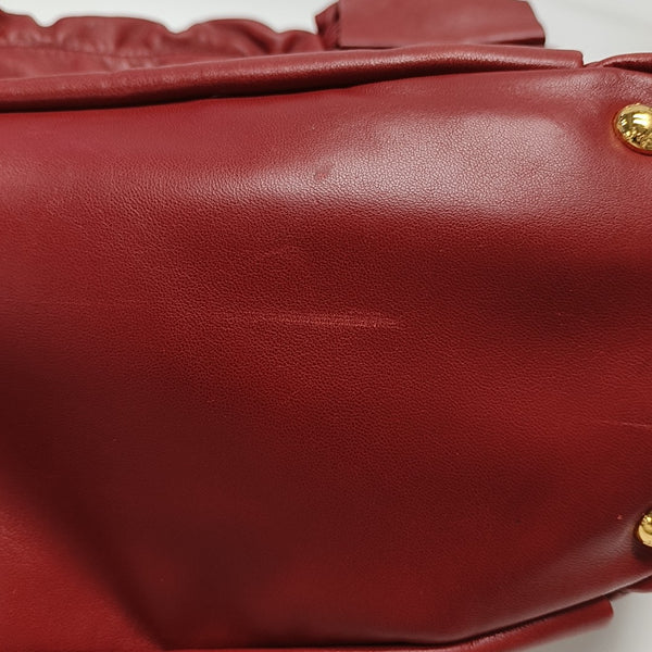 Calfskin Tote Bag Red