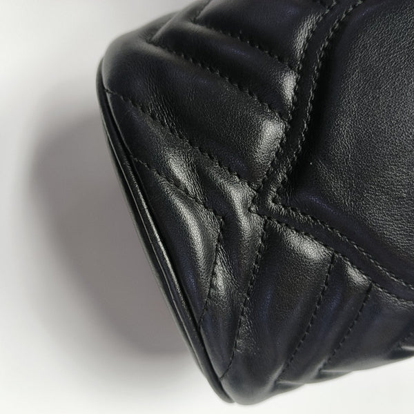 GG Marmont Mini Quilted Calfskin Black