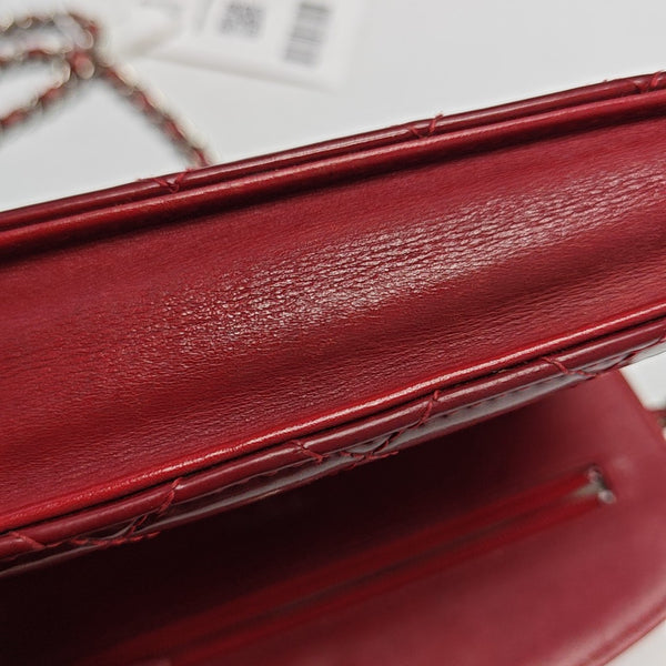 WOC Quilted Patent Leather Red