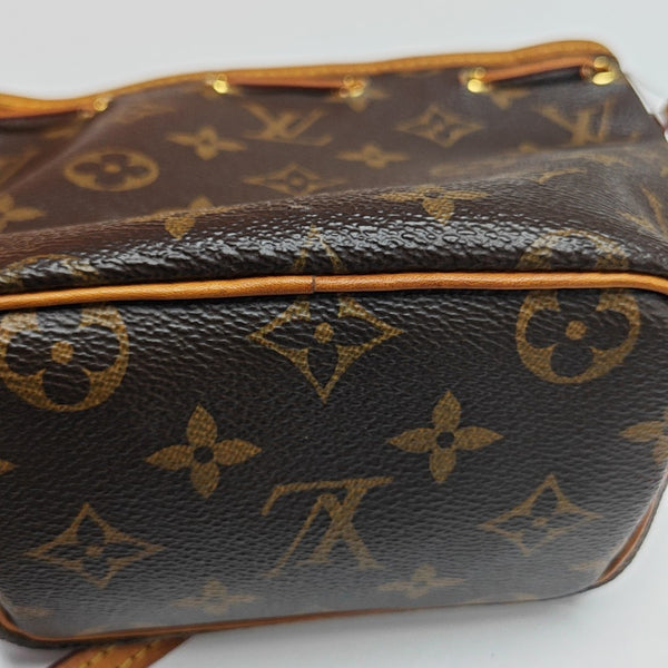 NÉONOÉ Nano Monogram Coated Canvas Brown
