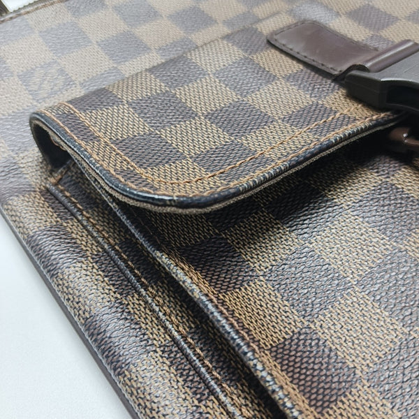 MELVILLE Damier Ebene Coated Canvas Brown