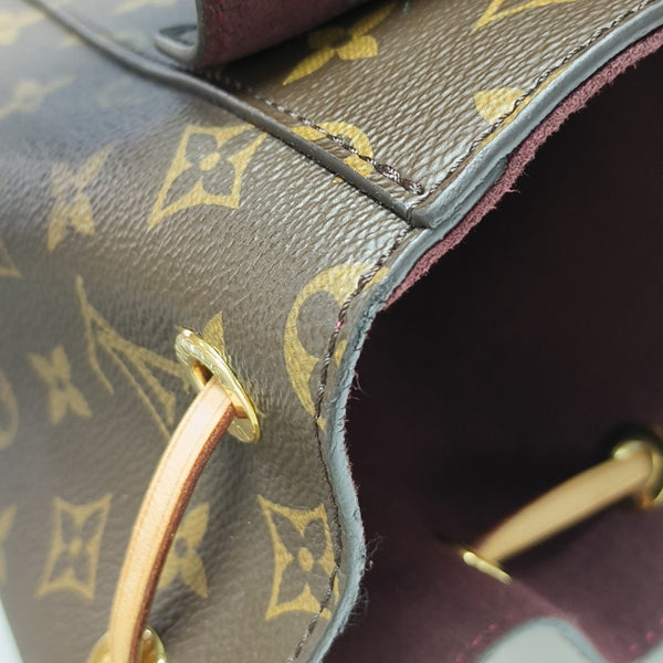 MONTSOURIS MM Monogram Coated Canvas Brown