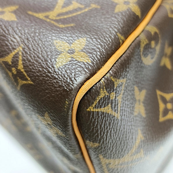 SPEEDY 30 Monogram Coated Canvas Brown