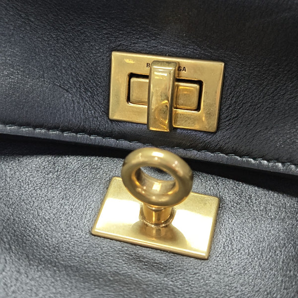 Calfskin Shoulder Bag Mini Black