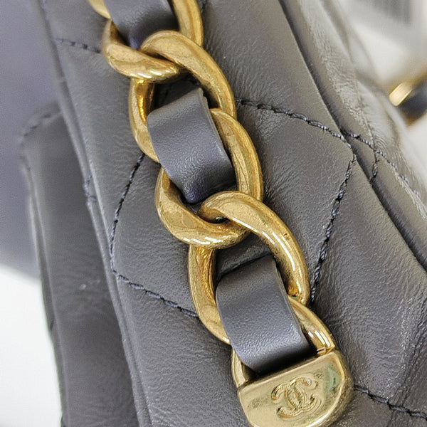 Quilted Lambskin Gray