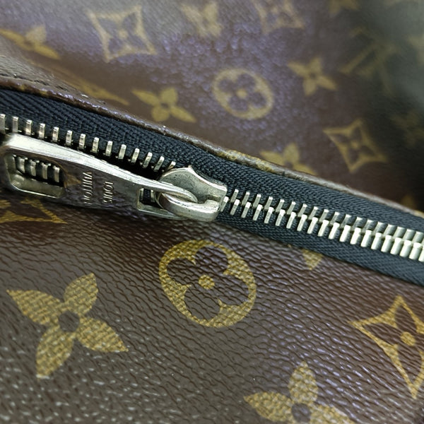 7 DAYS A WEEK Damier Ebene Coated Canvas Brown