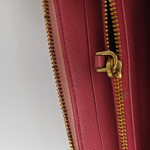 Saffiano Calfskin Wallet Pink