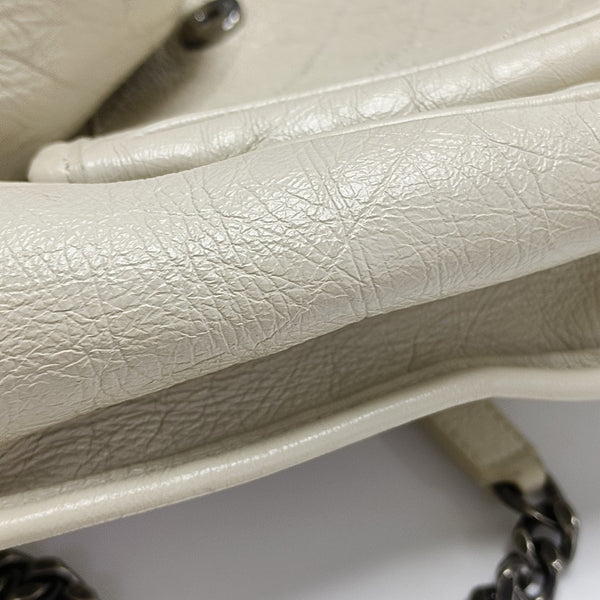 NIKI Medium Chevron Calfskin Beige