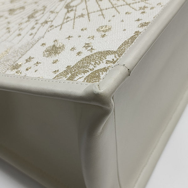 Book Tote Medium Canvas White