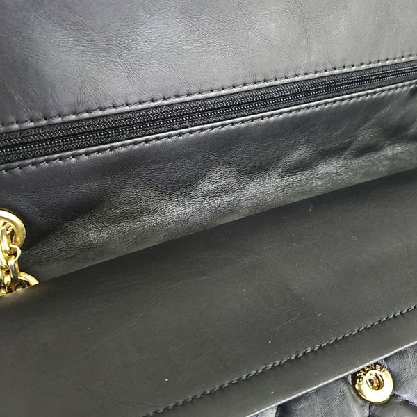 2.55 227 (jumbo) Quilted Calfskin Black