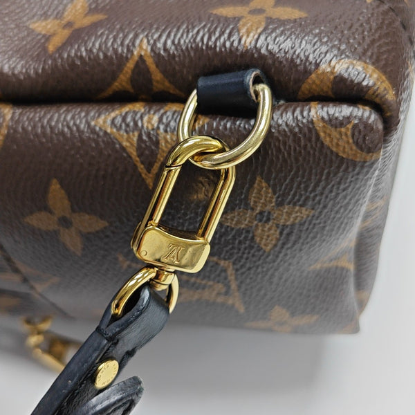 PALM SPRINGS Mini Monogram Coated Canvas Brown