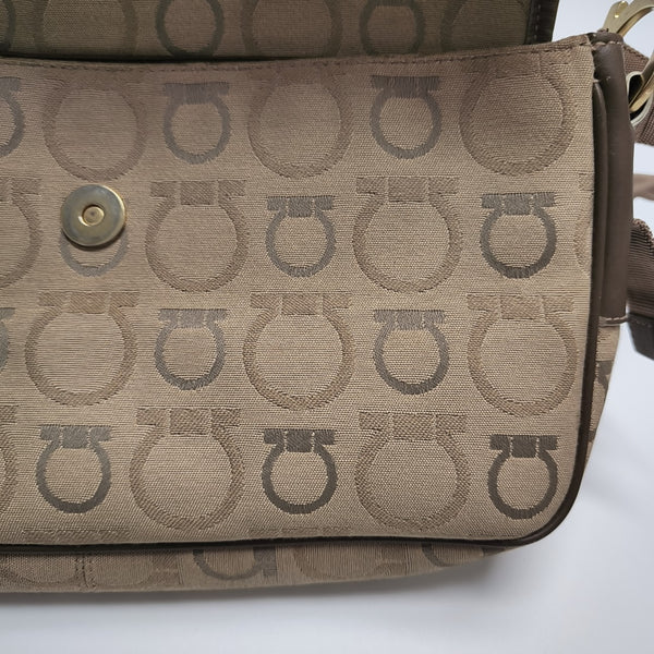 Fabric Top Handle Bag Beige