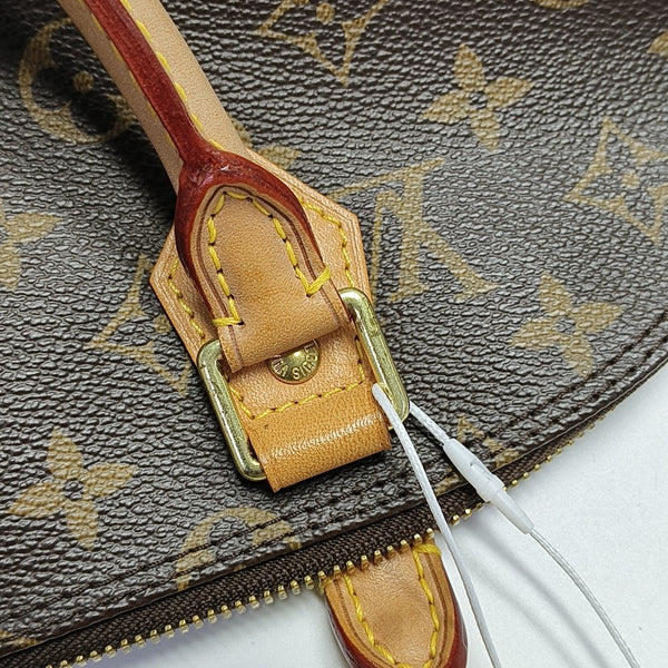 ALMA MM Monogram Coated Canvas Brown