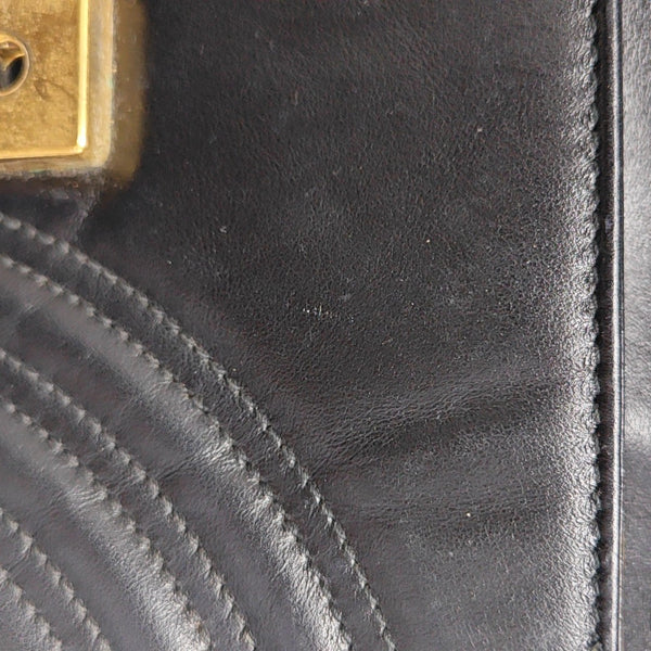 GG Marmont Small Quilted Calfskin Black