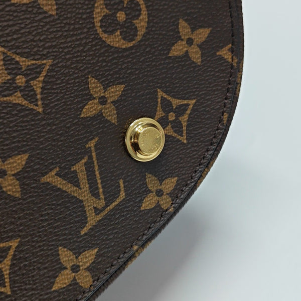 Monogram Coated Canvas Shoulder Bag Brown