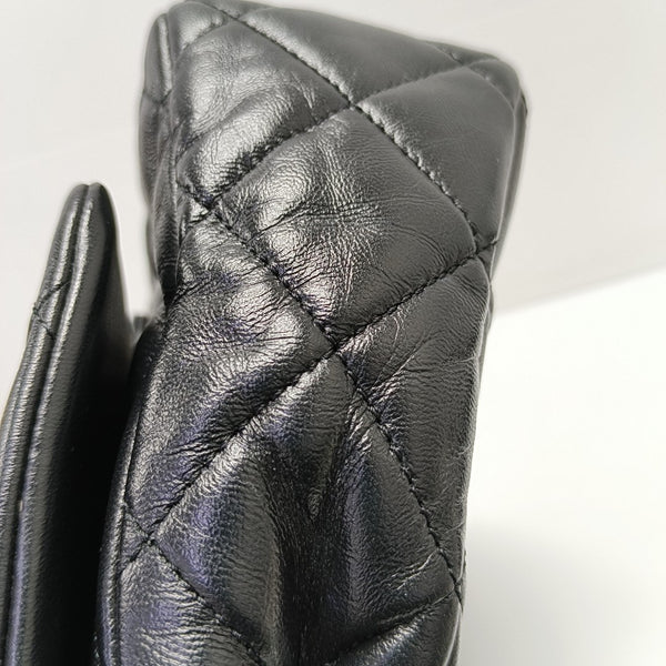 WOC Quilted Lambskin Black
