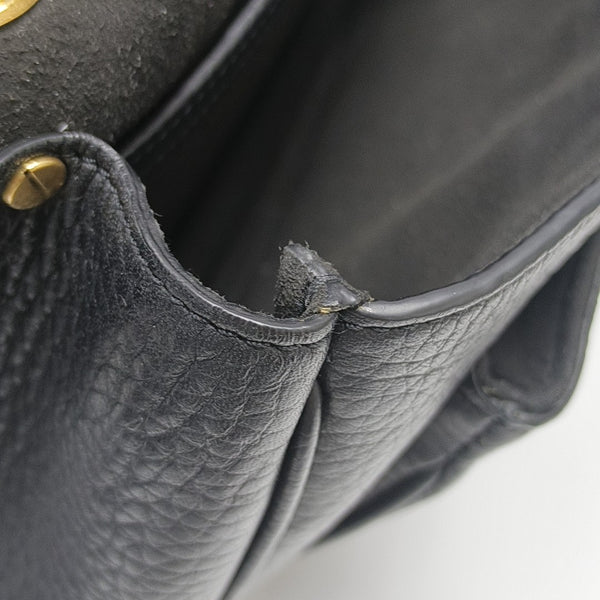 Calfskin Shoulder Bag Black
