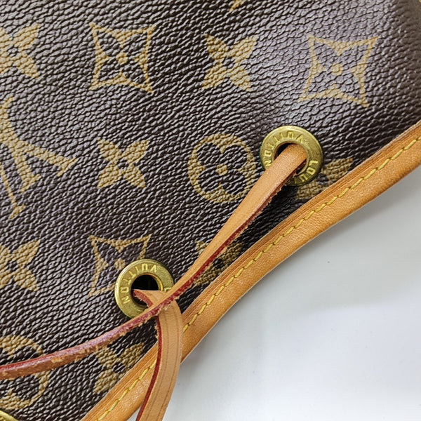 NOÉ BB Monogram Coated Canvas Brown