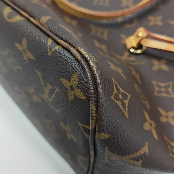 NEVERFULL MM Monogram Coated Canvas Brown