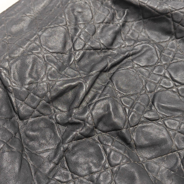 Cannage Calfskin Tote Bag Black