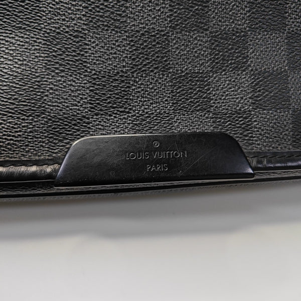DANIEL GM Damier Graphite Coated Canvas Gray