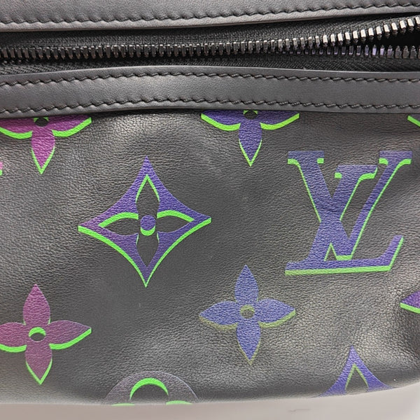 Monogram Calfskin Shoulder Bag PM Black
