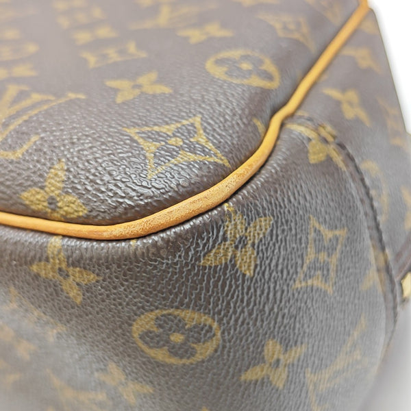 DEAUVILLE Monogram Coated Canvas Brown