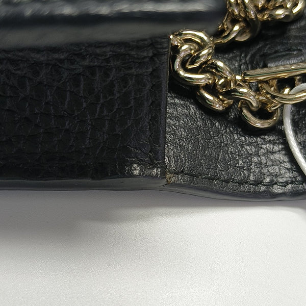 Interlocking G Small Calfskin Black