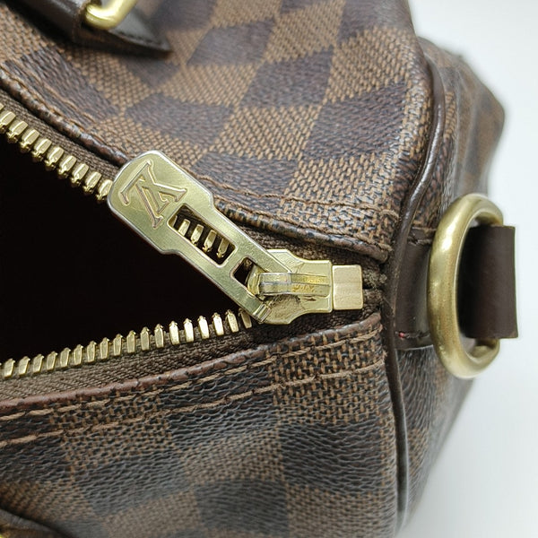 SPEEDY 25 Damier Ebene Coated Canvas Brown
