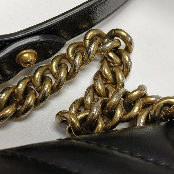 GG Marmont Small Quilted Calfskin Black
