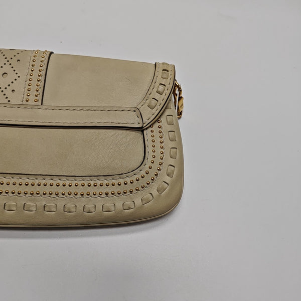 Snaffle Bit Calfskin White