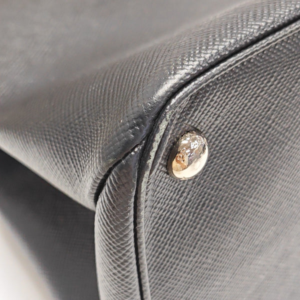 Twin Saffiano Calfskin Black