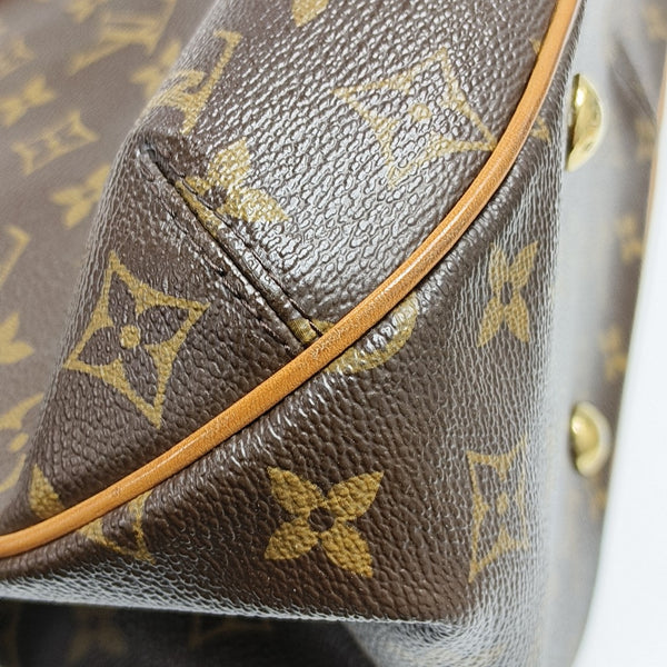 GRIET Monogram Coated Canvas Brown