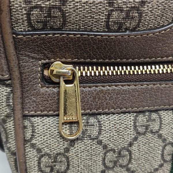 Ophidia Mini Monogram Coated Canvas Beige