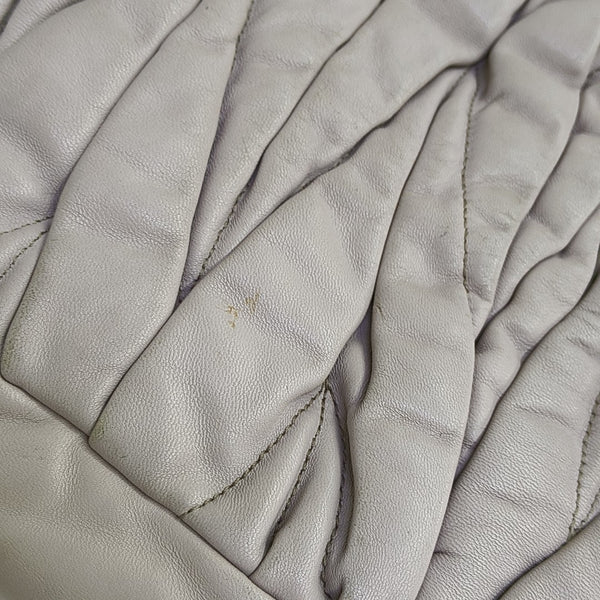 Miu Coffer Quilted Calfskin Purple