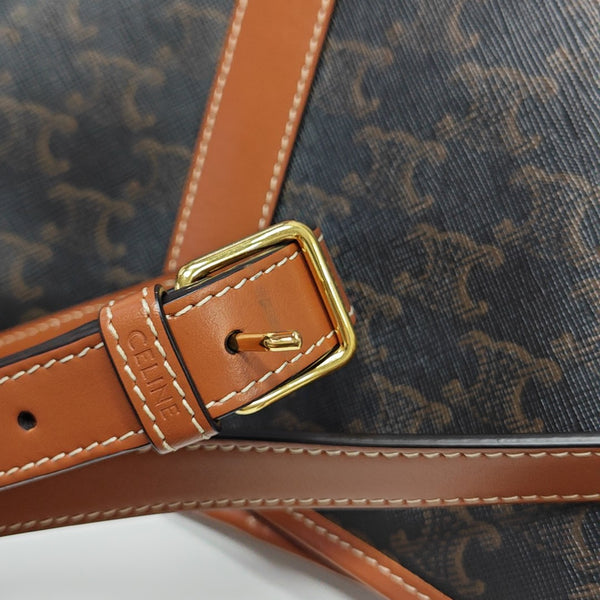TRIOMPHE CANVAS Small Coated Canvas Brown