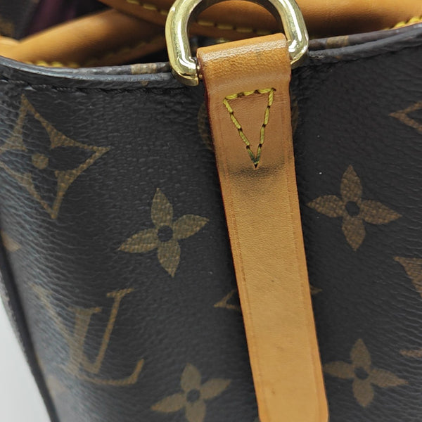 MONTAIGNE BB Monogram Coated Canvas Brown