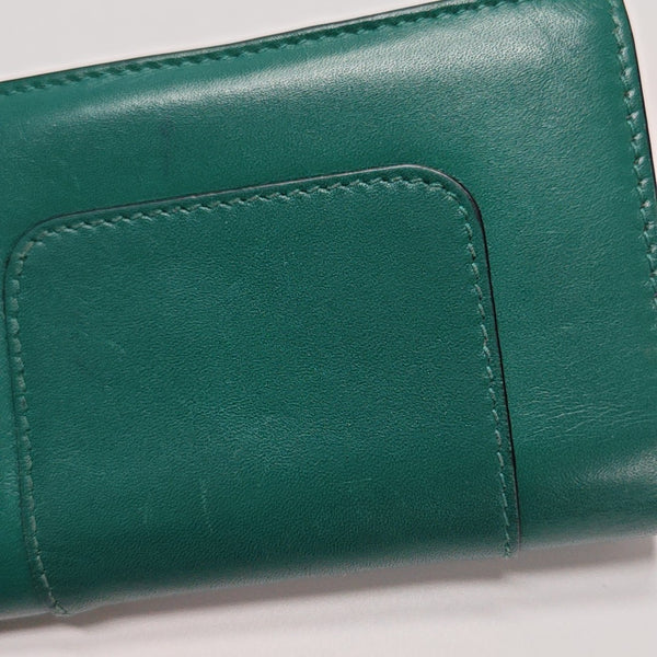 SERPENTI FOREVER Calfskin Green Card Holder