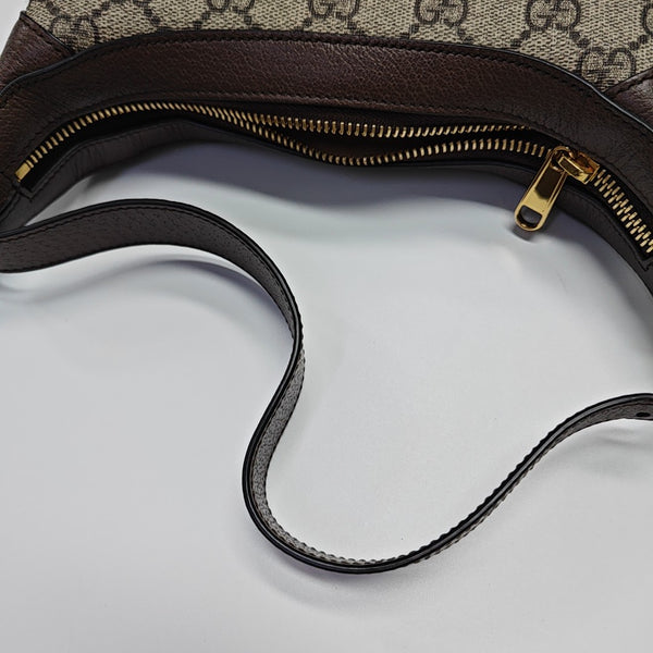 Ophidia Mini Monogram Coated Canvas Beige