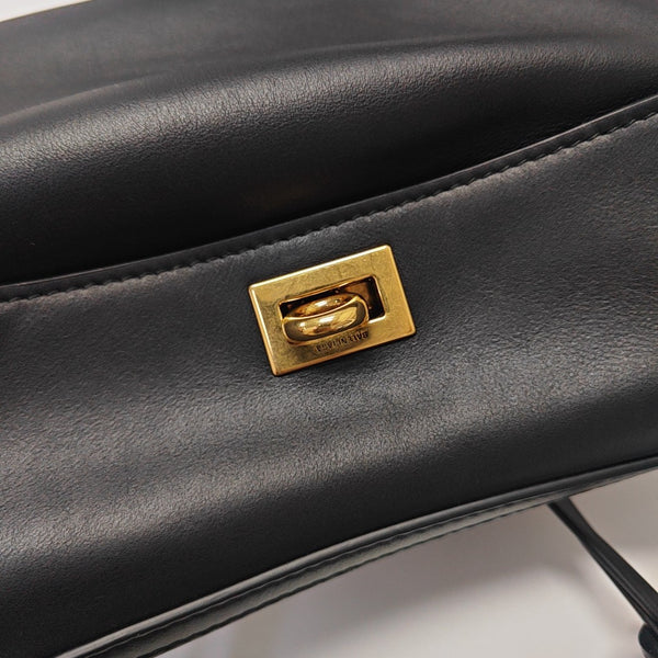 Calfskin Shoulder Bag Mini Black