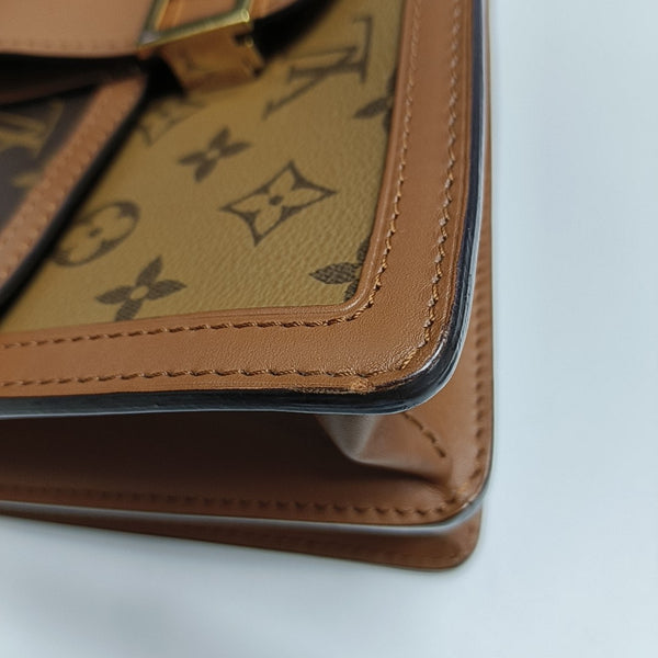 DAUPHINE MM Monogram Coated Canvas Brown
