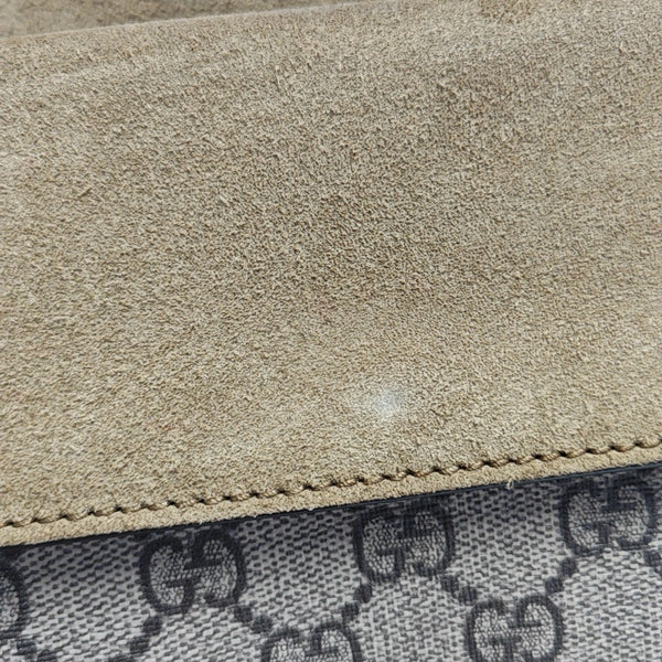 Dionysus Mini Monogram Coated Canvas Beige